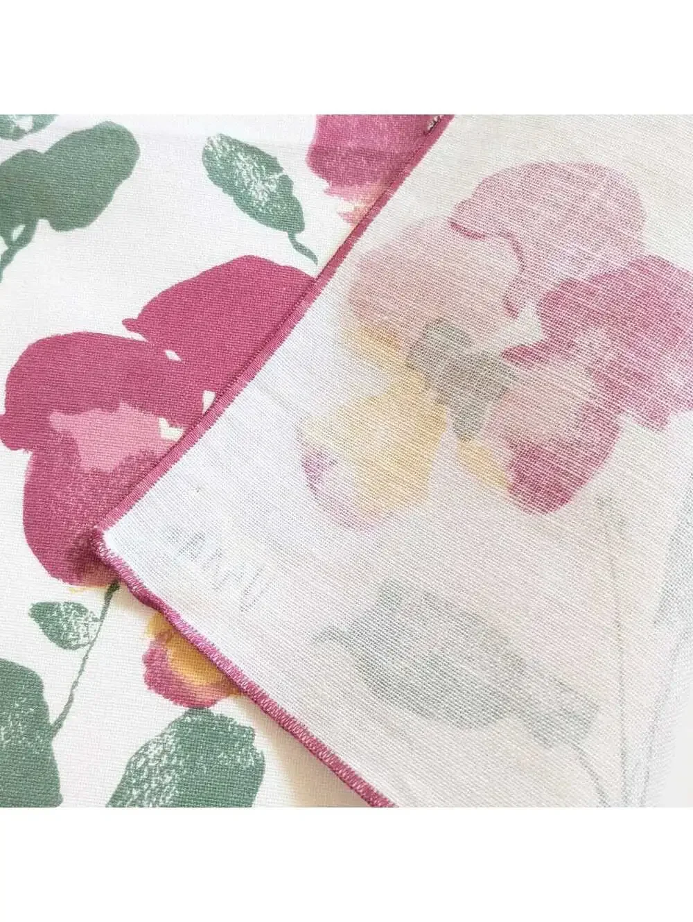Vintage Vera Neumann Cloth Napkins with Watercolor Style Floral Pattern